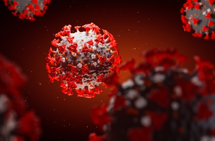 Coronavirus cell image
